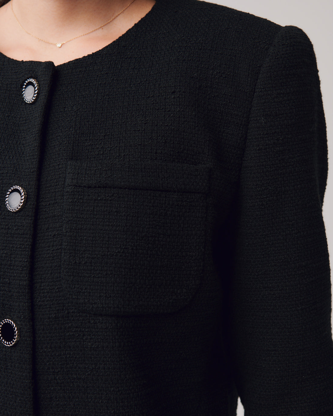 Tweed Jacket + Black - Little Puffy