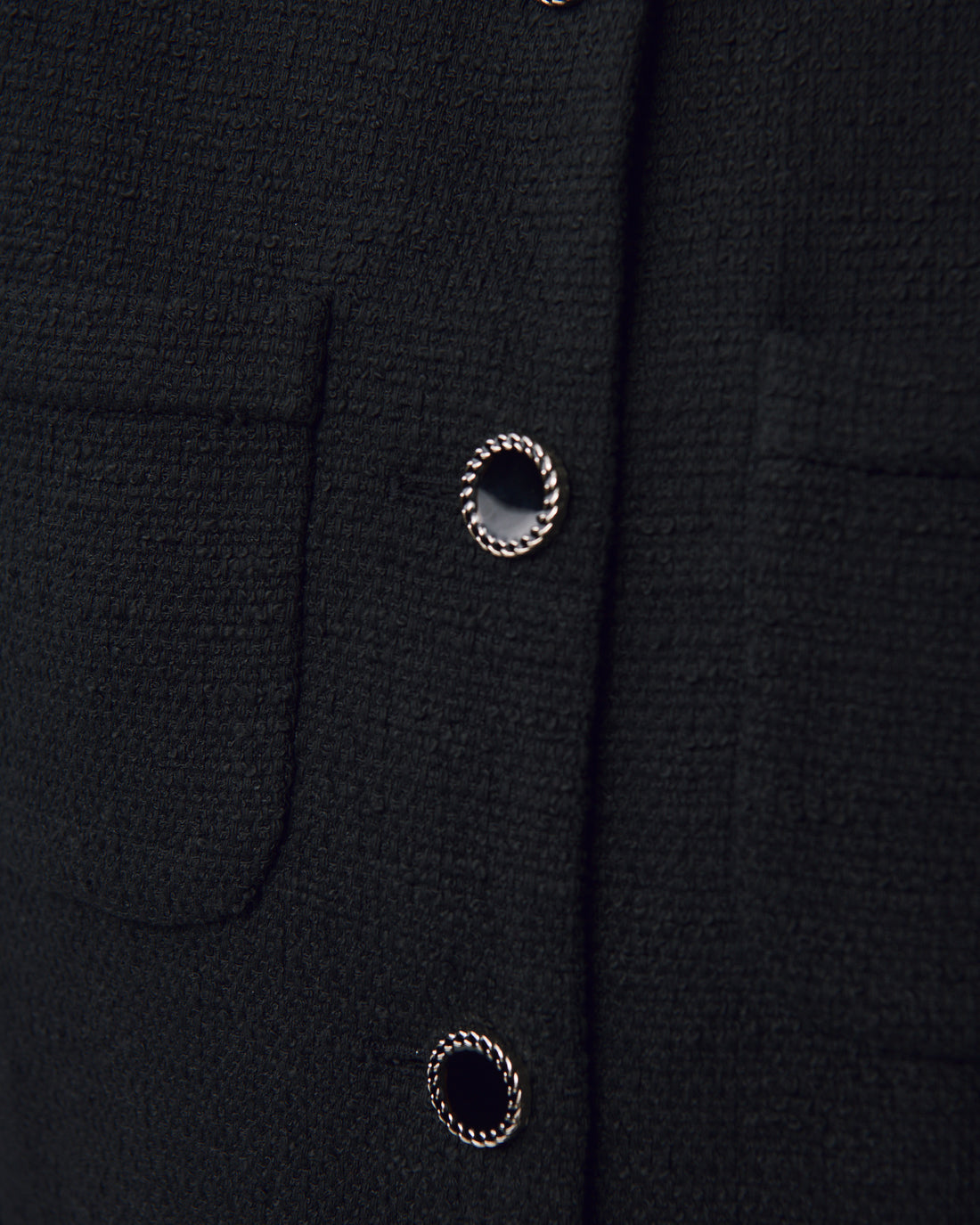 Gia Tweed Jacket + Black – Little Puffy