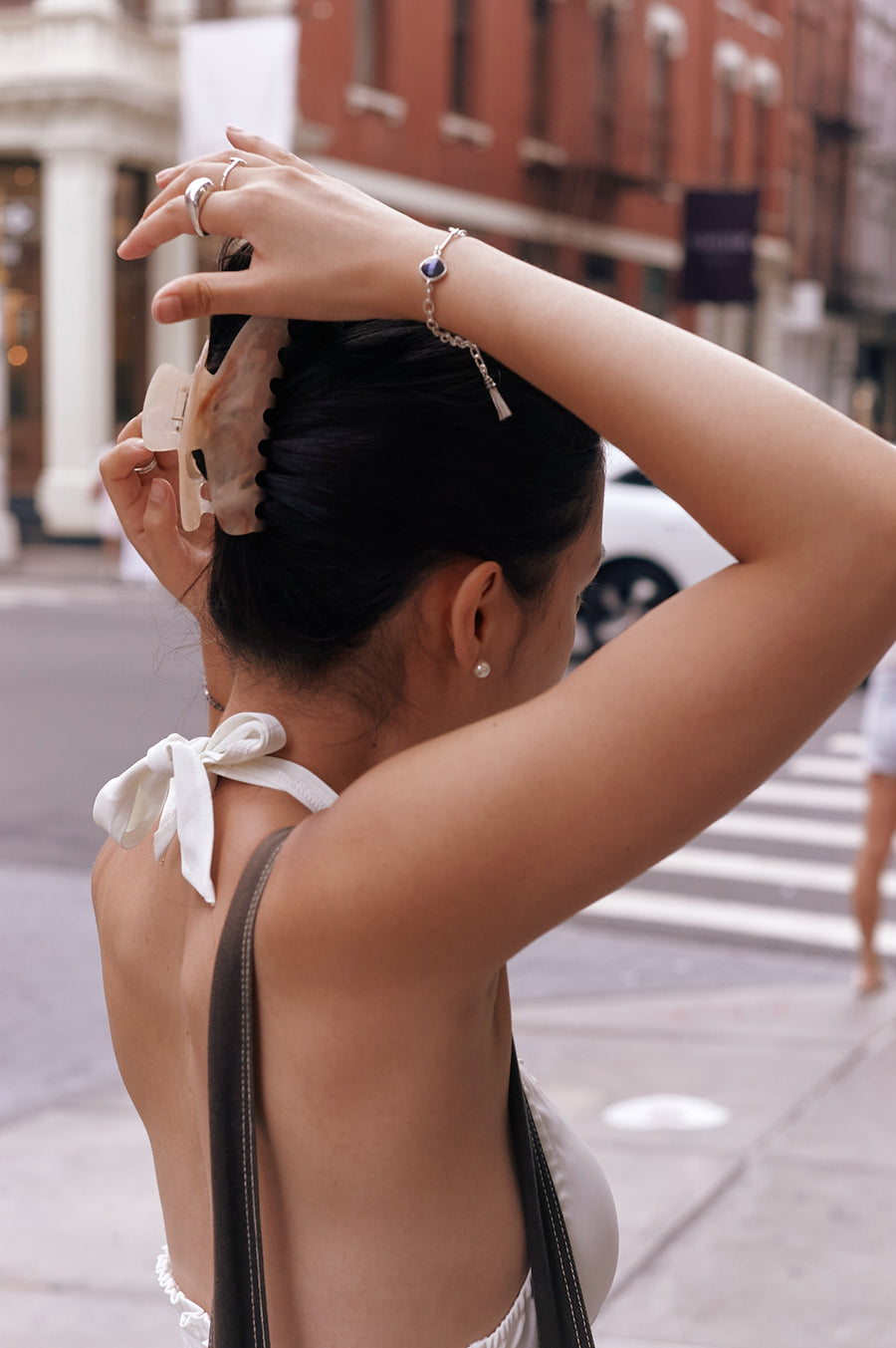 Jelly Hair Clips + Latte - Little Puffy