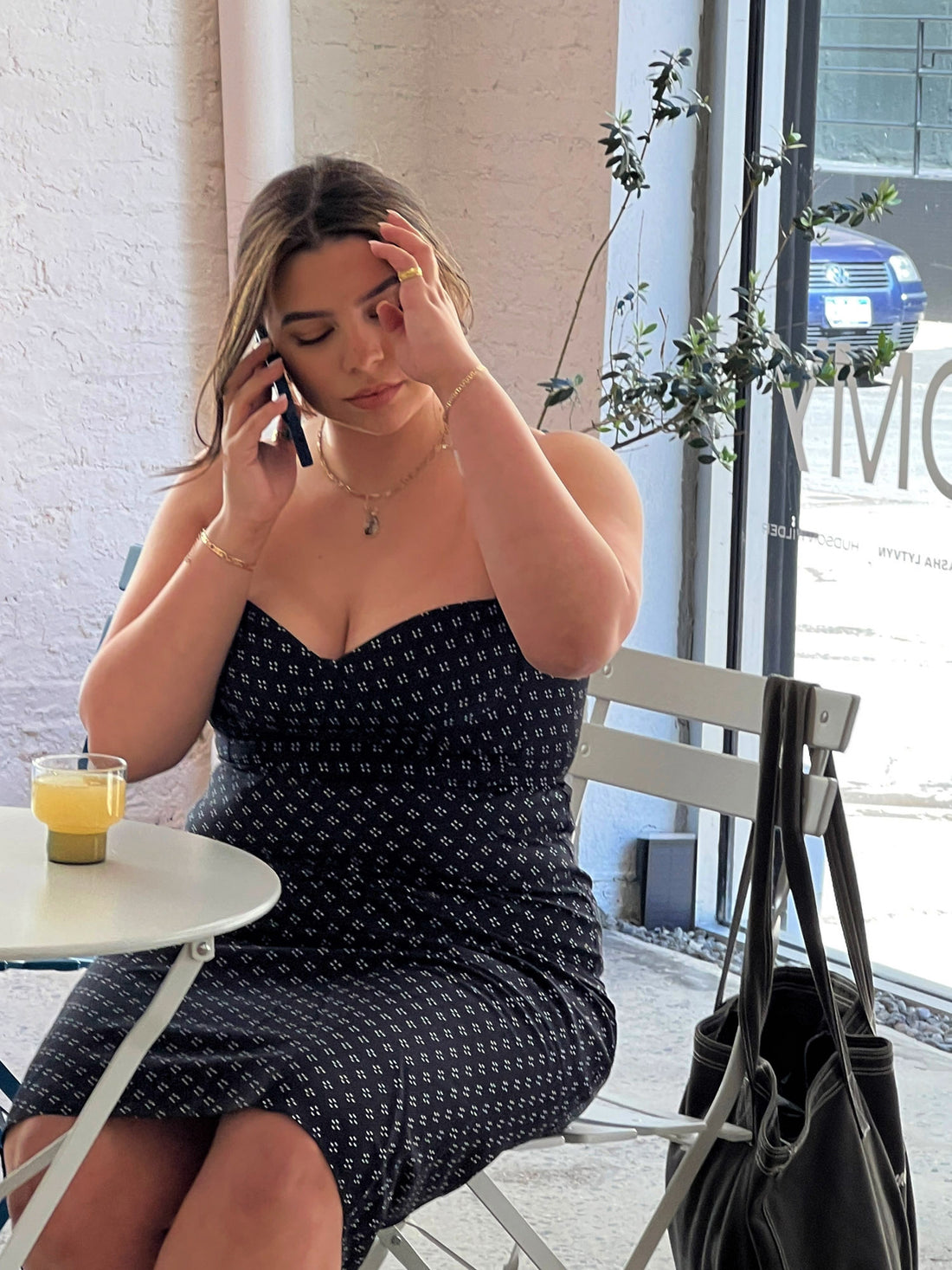 NEIVE MIDI SILK DRESS - Little Puffy