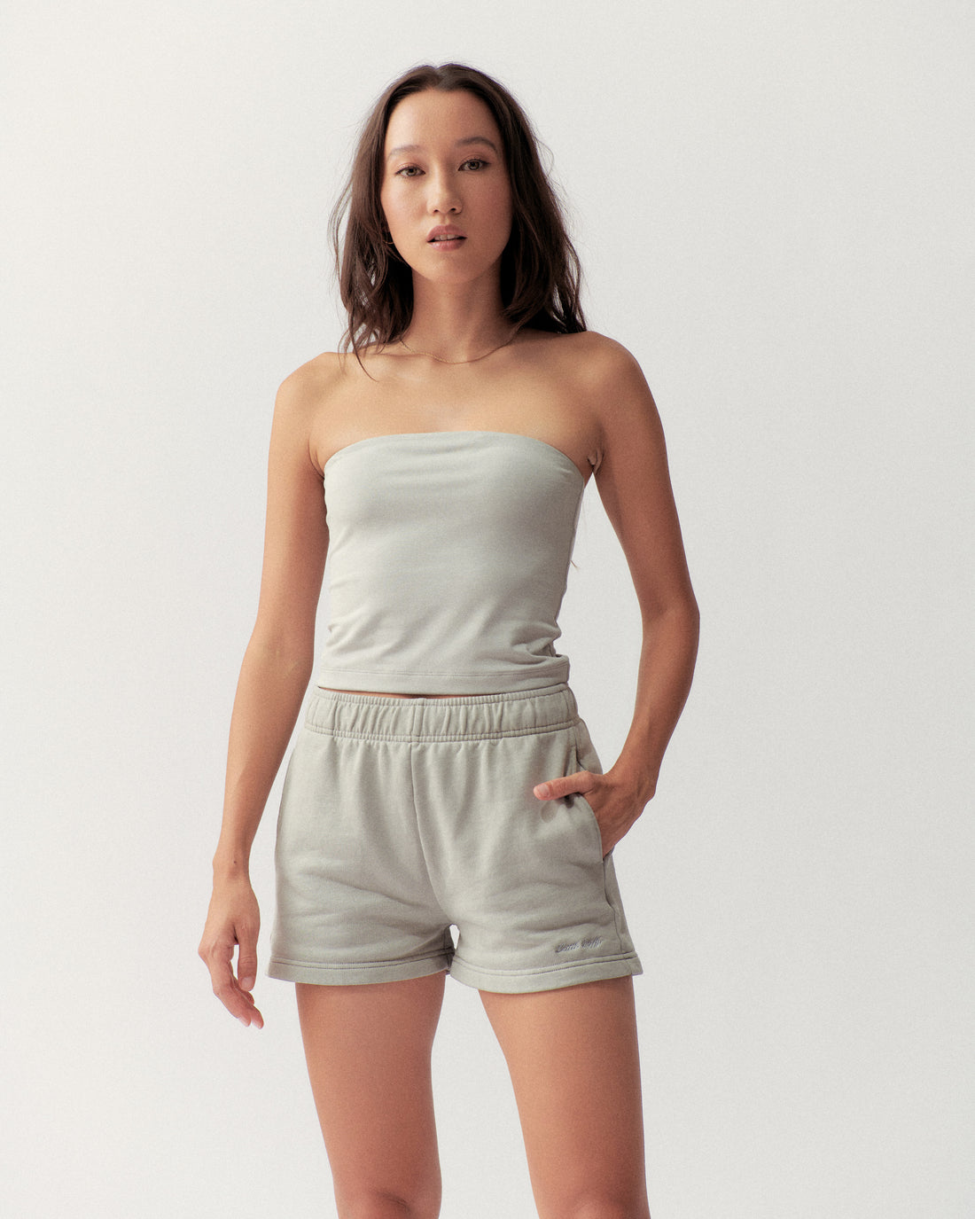 TUBE TOP - STONE - Little Puffy