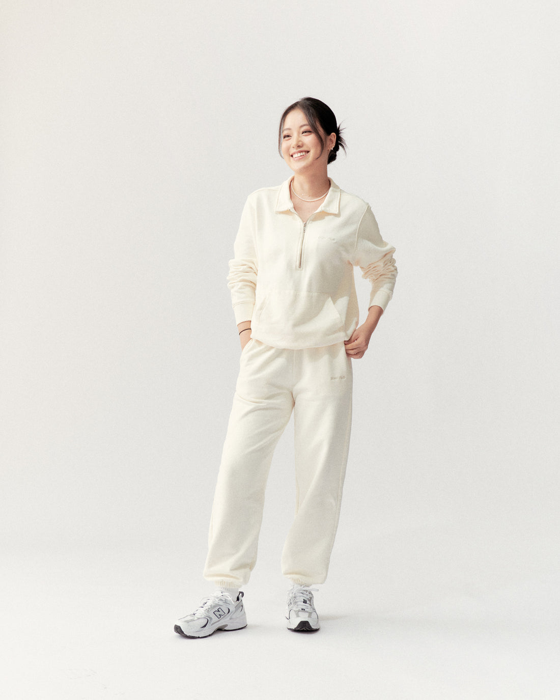 SWEATPANTS - CREAM - Little Puffy