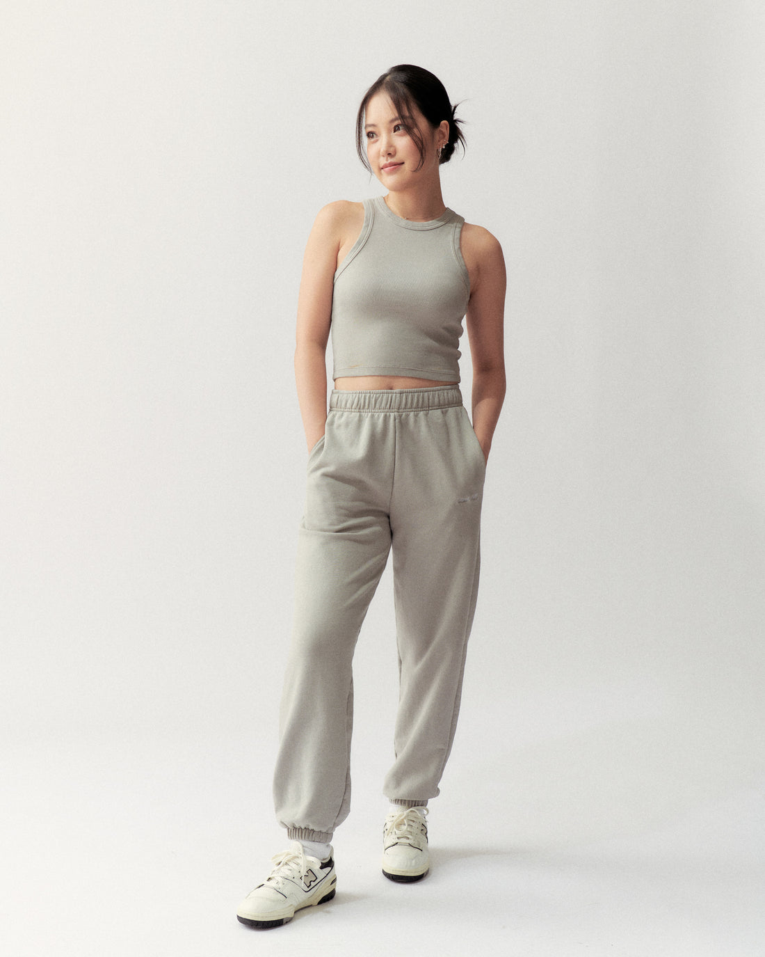 BASIC TANK - STONE - Little Puffy