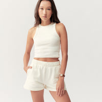 BASIC TANK - CREAM - Little Puffy