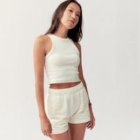 BASIC TANK - CREAM - Little Puffy