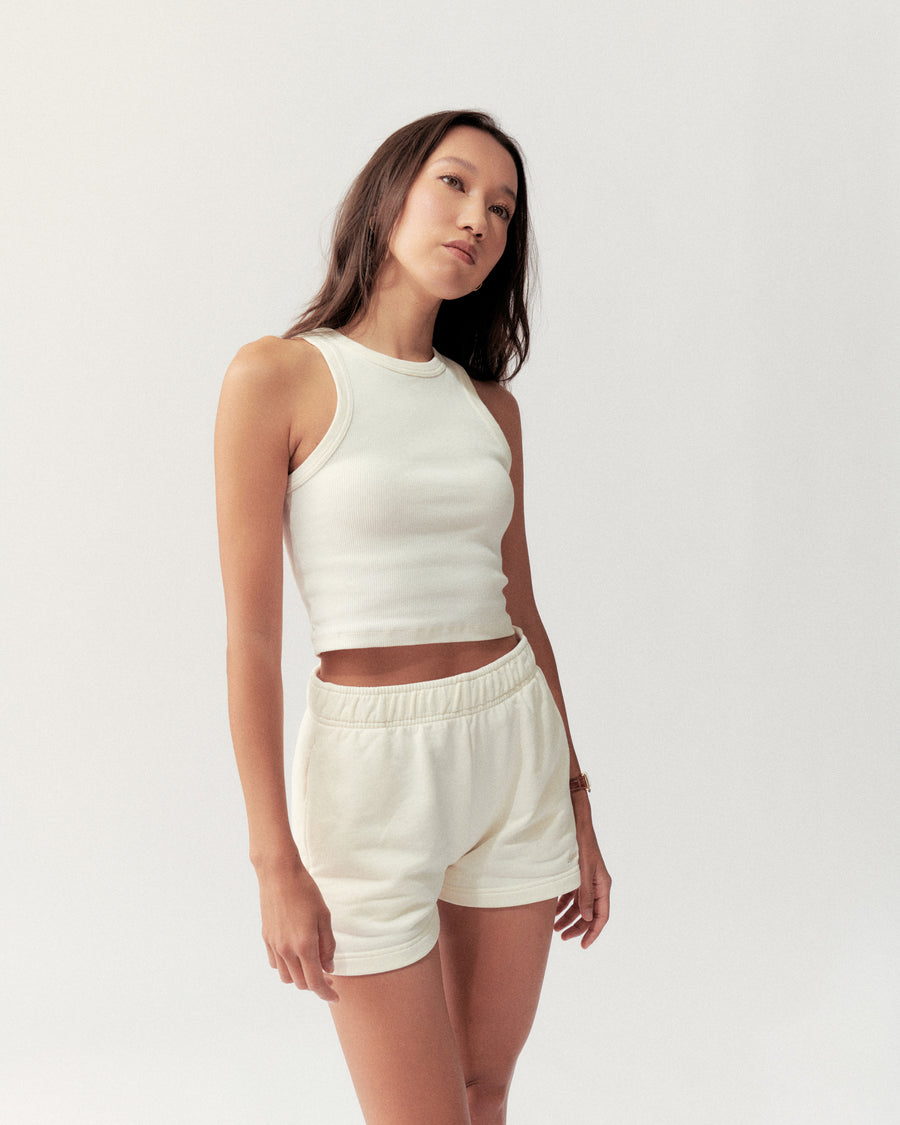 BASIC TANK - CREAM - Little Puffy