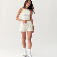 BASIC TANK - CREAM - Little Puffy