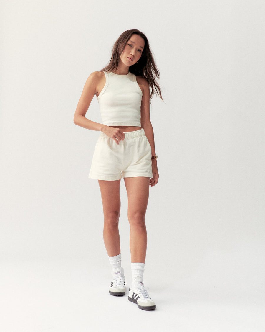 BASIC TANK - CREAM - Little Puffy