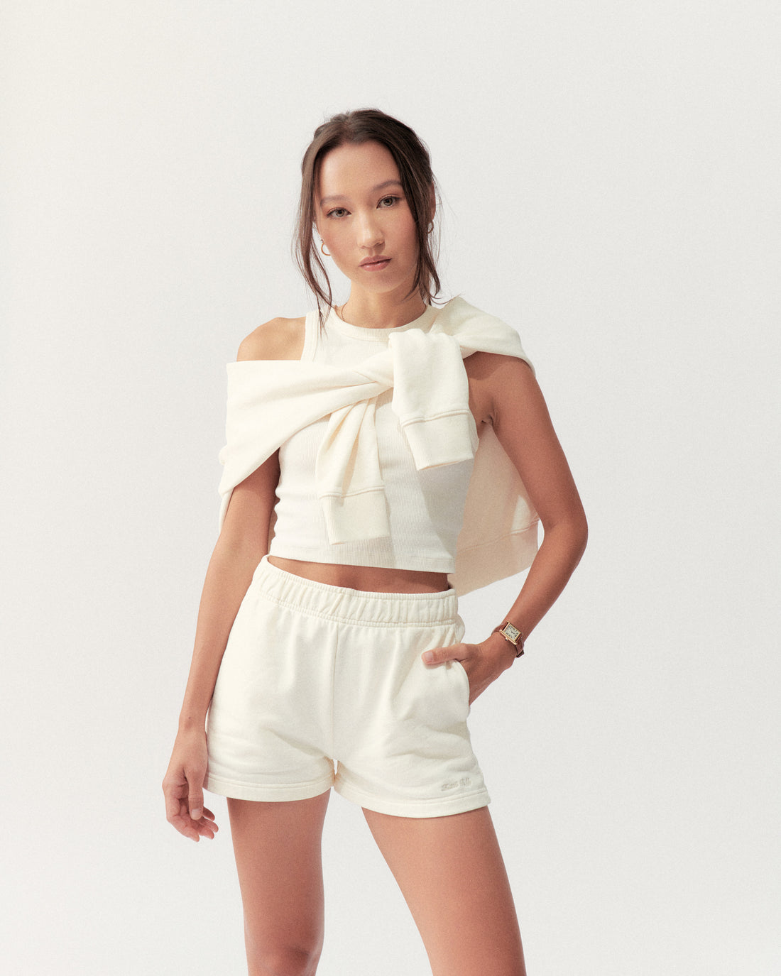 BASIC TANK - CREAM - Little Puffy