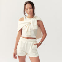 BASIC TANK - CREAM - Little Puffy