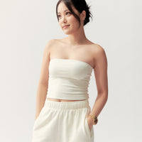TUBE TOP - CREAM - Little Puffy