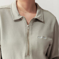 QUARTER ZIP - STONE - Little Puffy