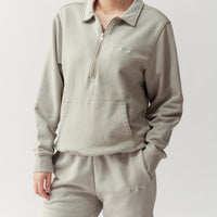 QUARTER ZIP - STONE - Little Puffy