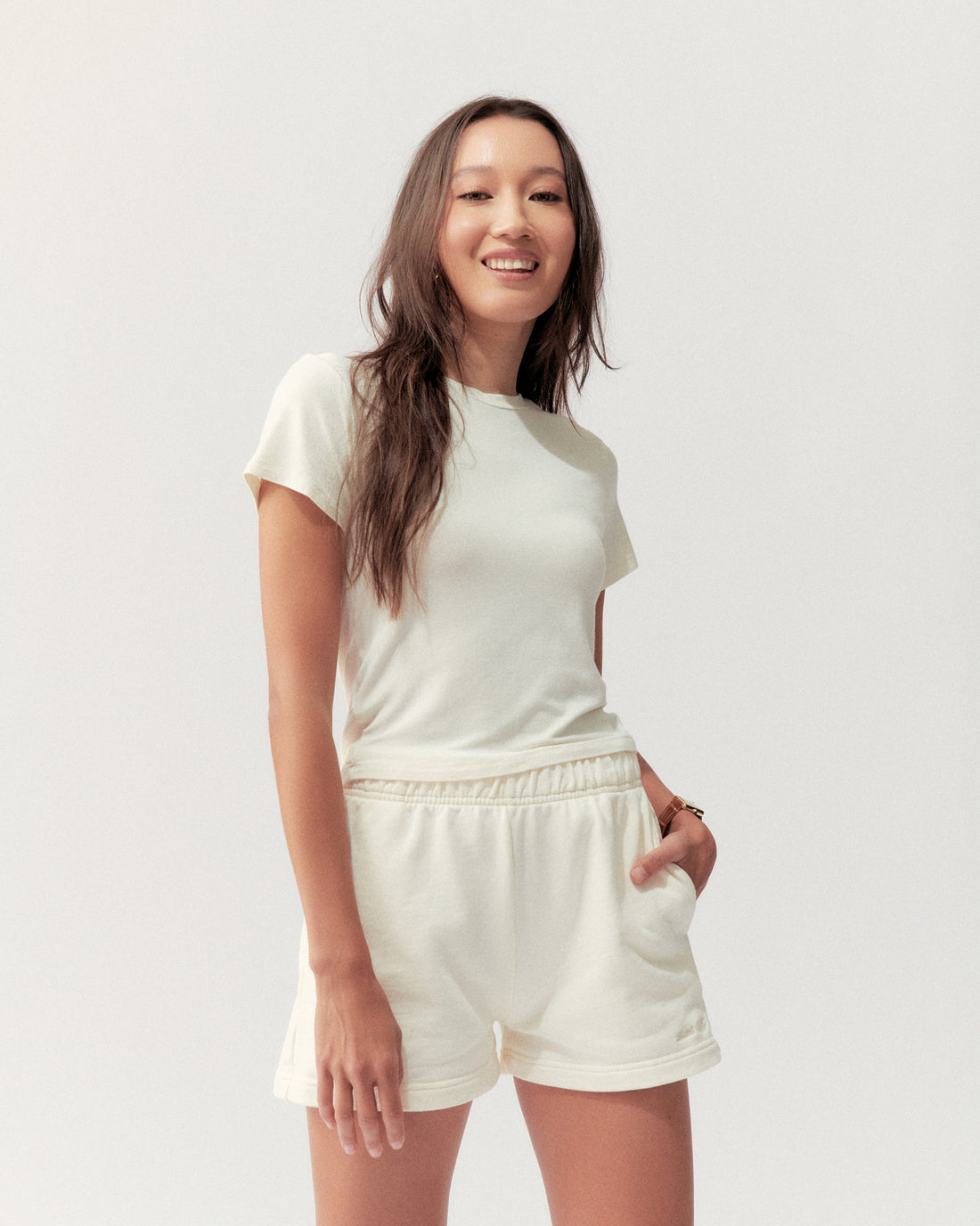 BOXY TEE - CREAM - Little Puffy