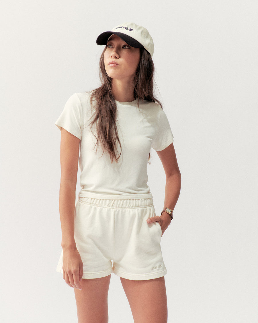 Two Tone Black White Hat - Little Puffy