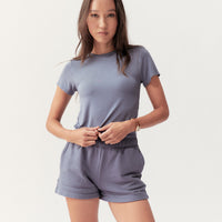 BOXY TEE - SPACE BLUE - Little Puffy