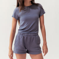 BOXY TEE - SPACE BLUE - Little Puffy