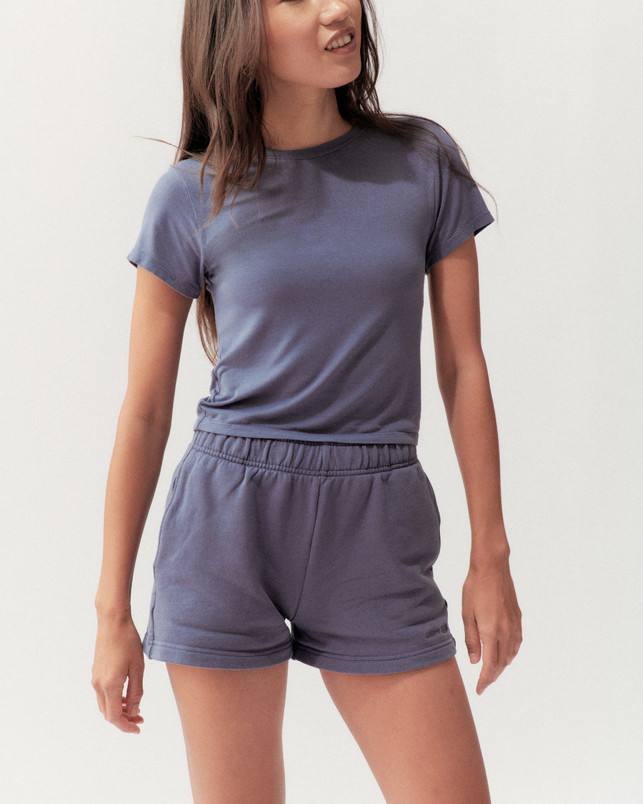 BOXY TEE - SPACE BLUE - Little Puffy