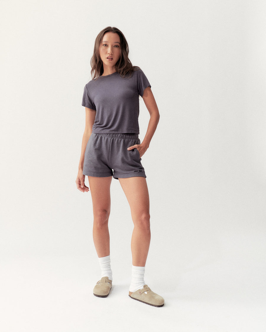 SHORTS - VINTAGE BLACK - Little Puffy