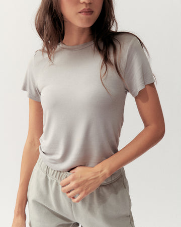 BOXY TEE - STONE - Little Puffy
