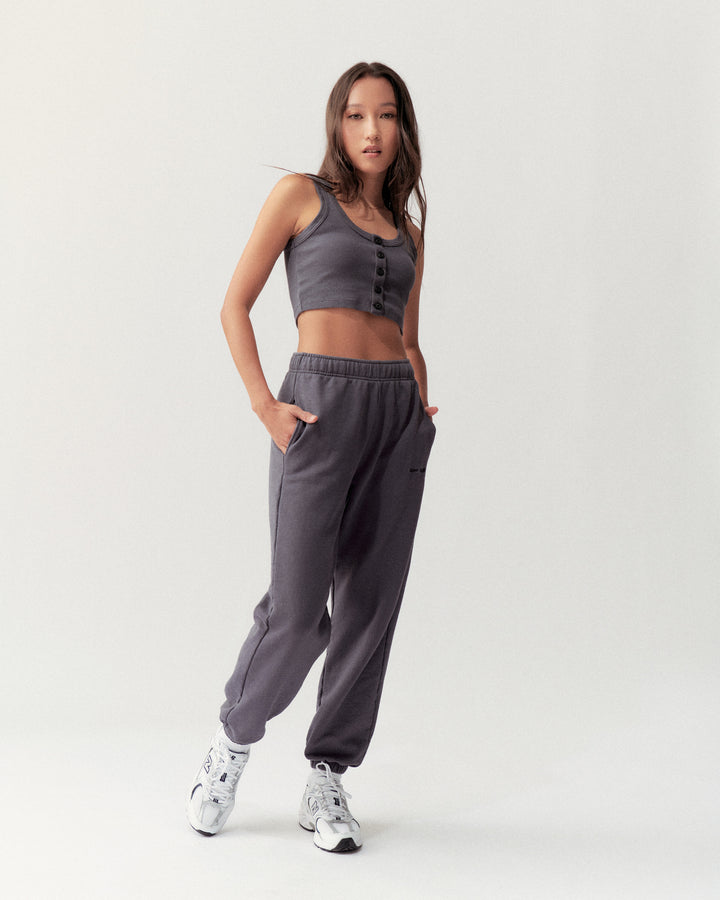 SWEATPANTS - VINTAGE BLACK - Little Puffy