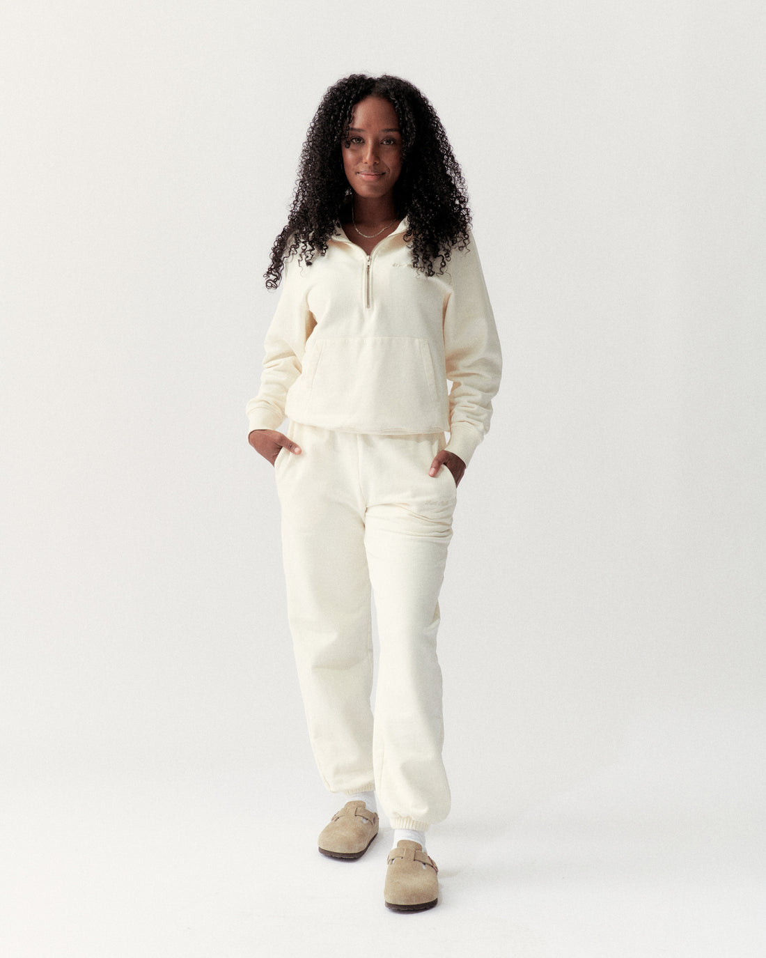 Womens on sale cream sweatpants