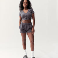 SHORTS - VINTAGE BLACK - Little Puffy