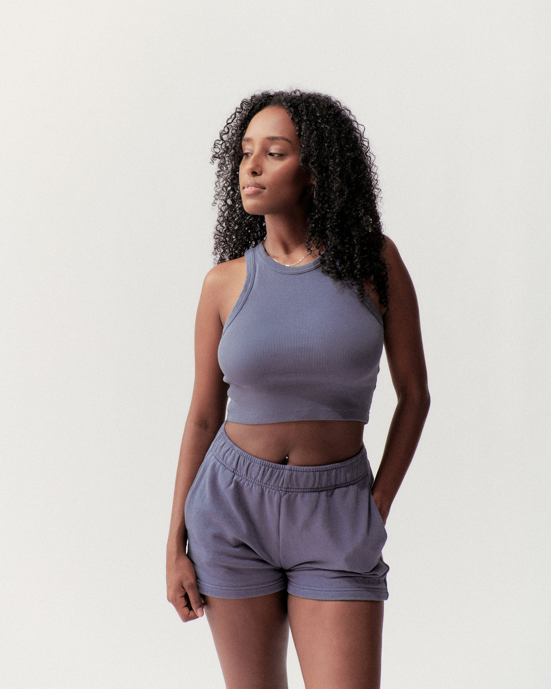 SHORTS - SPACE BLUE - Little Puffy
