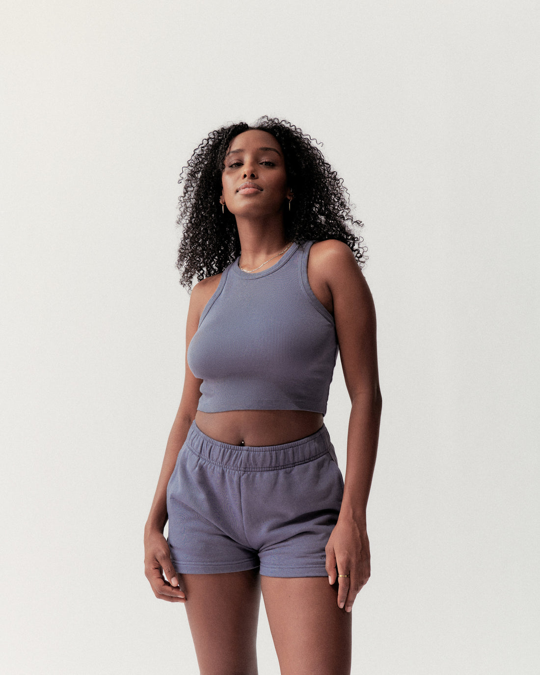 BASIC TANK - SPACE BLUE - Little Puffy