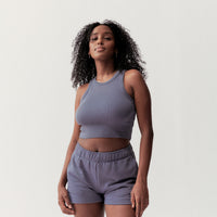 BASIC TANK - SPACE BLUE - Little Puffy