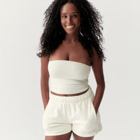 TUBE TOP - CREAM - Little Puffy
