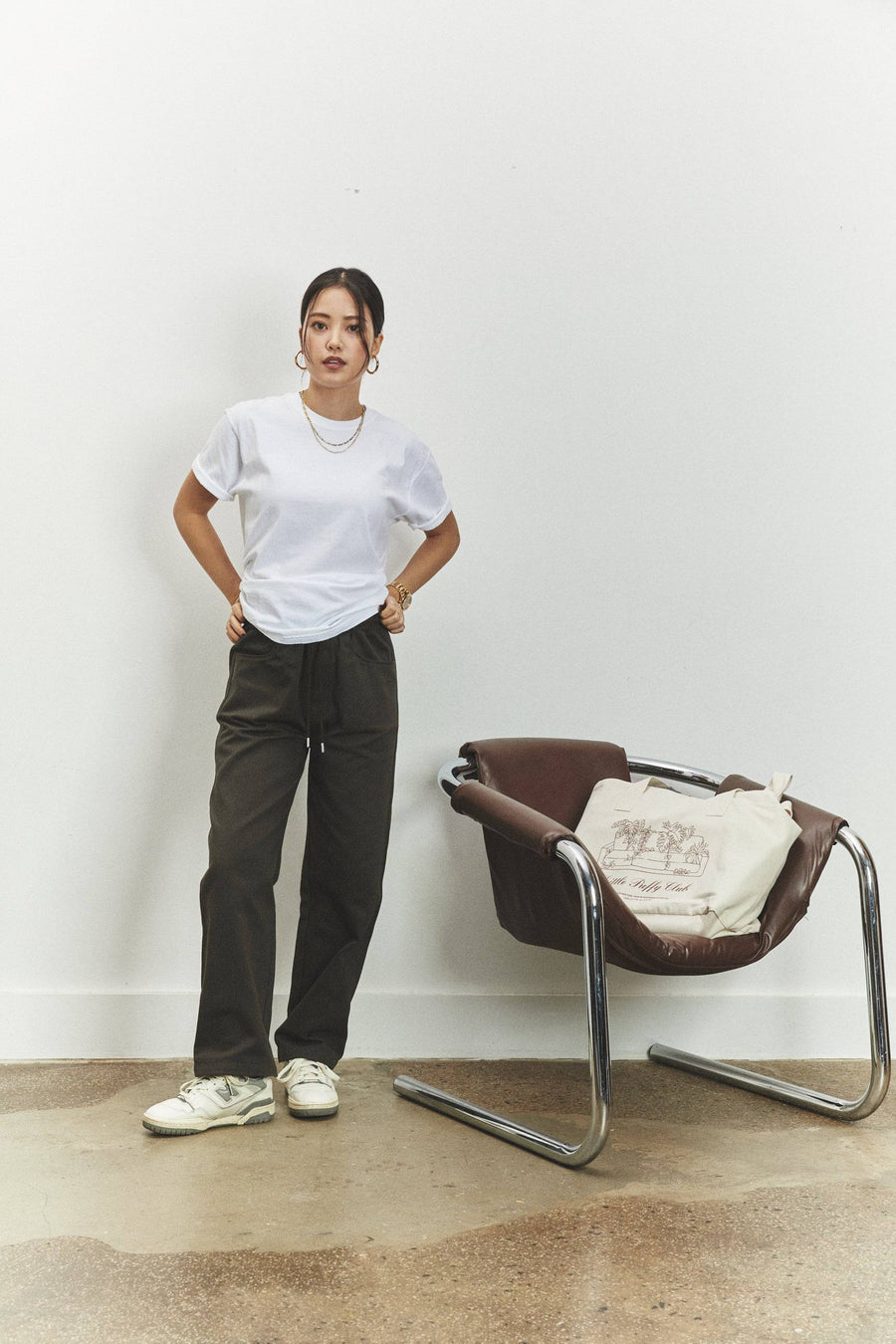 EASY TROUSERS - INK GREEN - Little Puffy