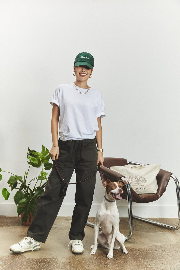 EASY TROUSERS - INK GREEN - Little Puffy