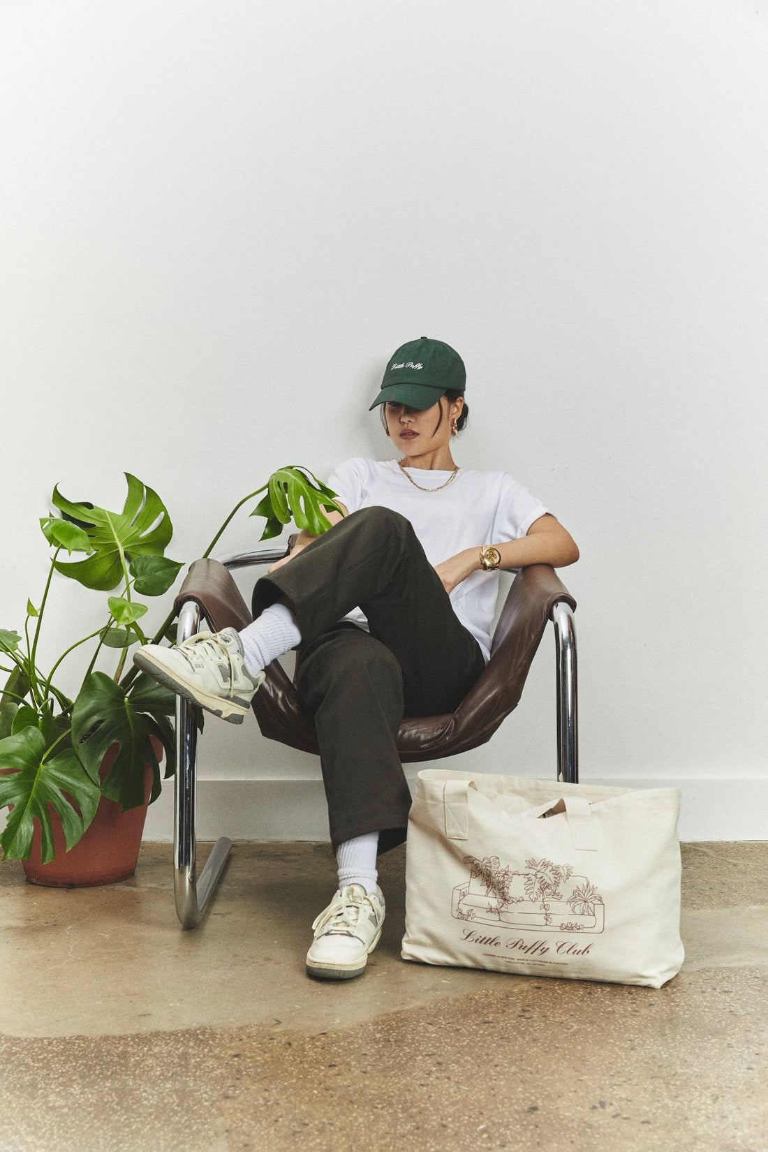 EASY TROUSERS - INK GREEN - Little Puffy