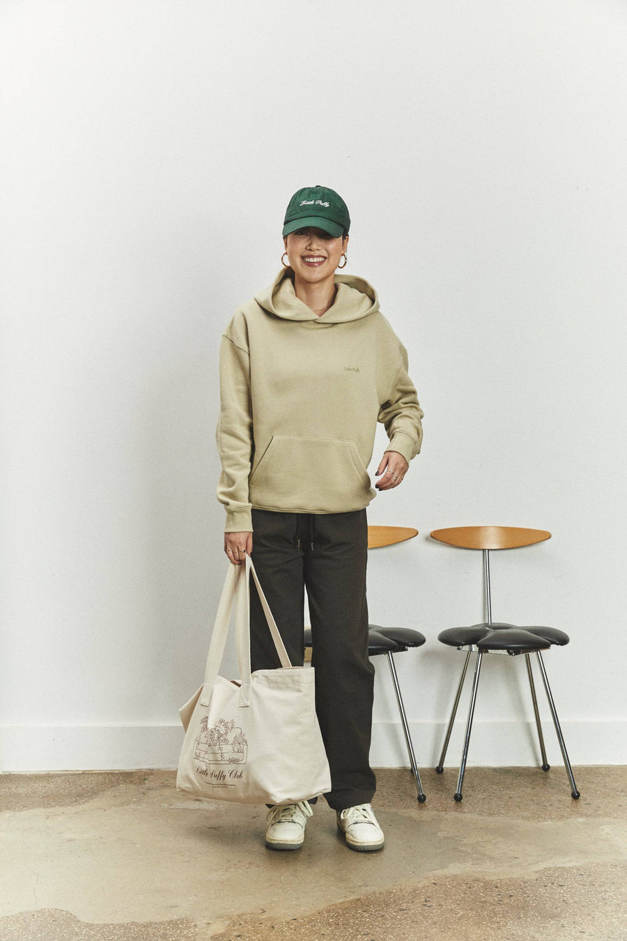 UNIFORM HOODIE - KHAKI - Little Puffy