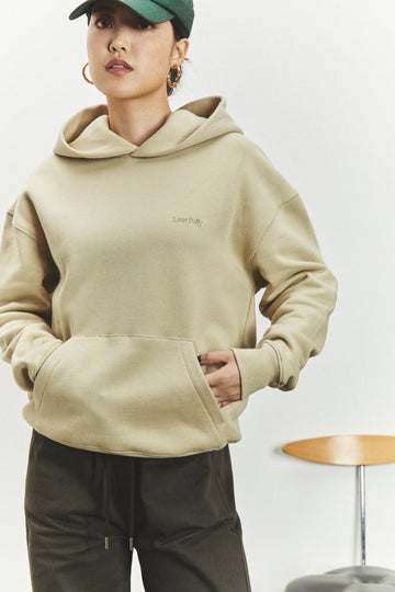 UNIFORM HOODIE - KHAKI - Little Puffy