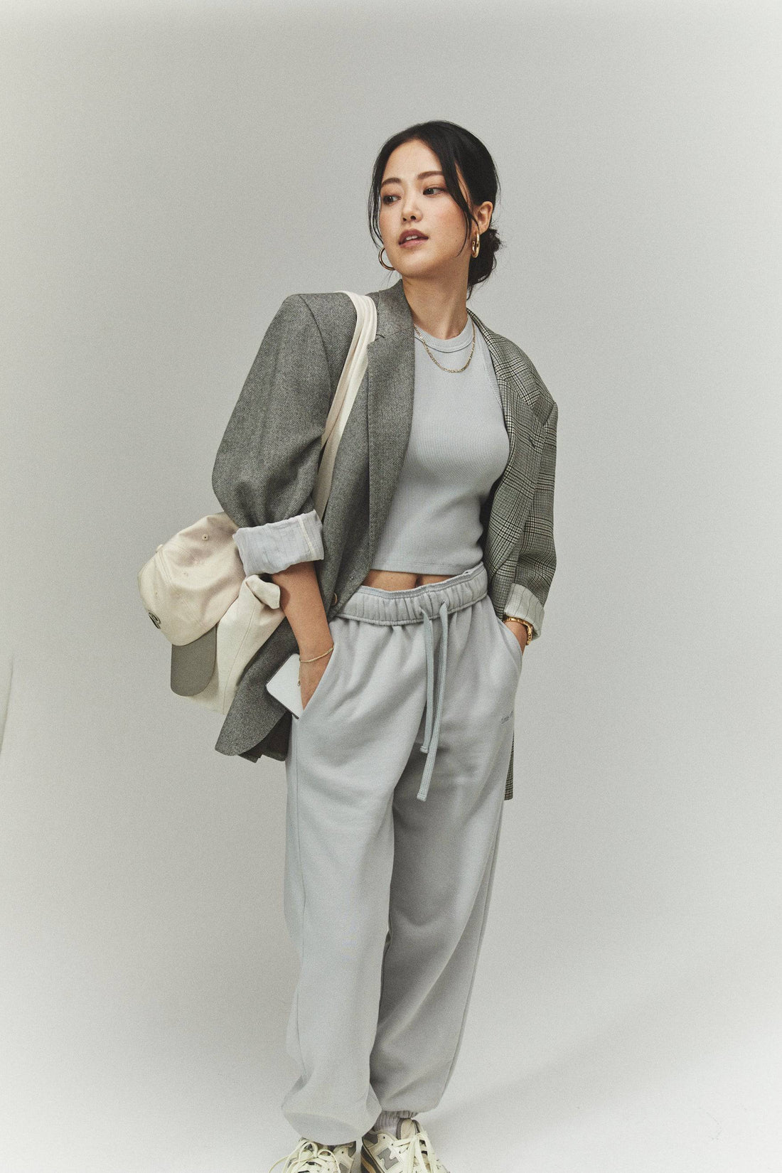 UNIFORM SWEATPANTS - FOG - Little Puffy