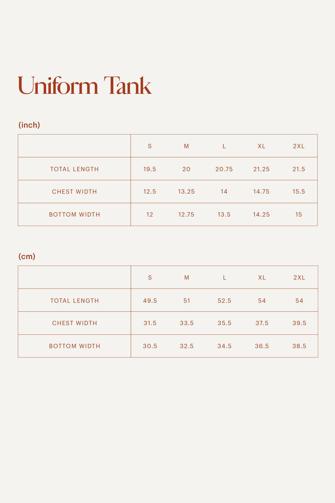 UNIFORM TANK - FOG - Little Puffy